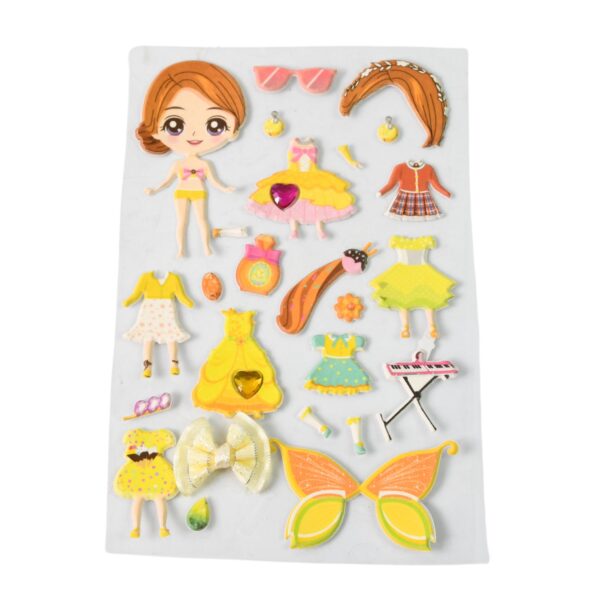 Multipurpose Adhesive 3D Stickers (1 Sheet /15×10 Cm) - Image 5