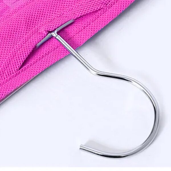 6 Pockets Hanging Purse Handbag Organizer Clear Hanging Shelf Bag (1 Pc) - Image 4