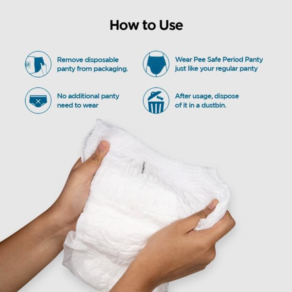 Women's Emergency Kit, Travel Kit- Includes Seamless Underwear, Pantyliner, Feminine Hygiene Sachet First Period Kit (10 Pcs) - Image 2