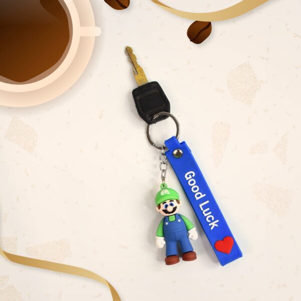 Cute Cartoon Silicone 3D Key Chain with Metal Hook & Strap (Pack of 1) - Image 6