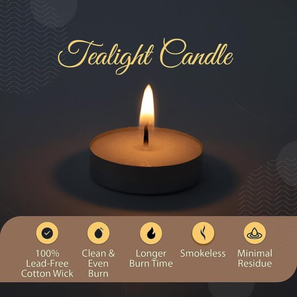 Tealight Candles Set, Smokeless Candles (10 Pcs set) - Image 4