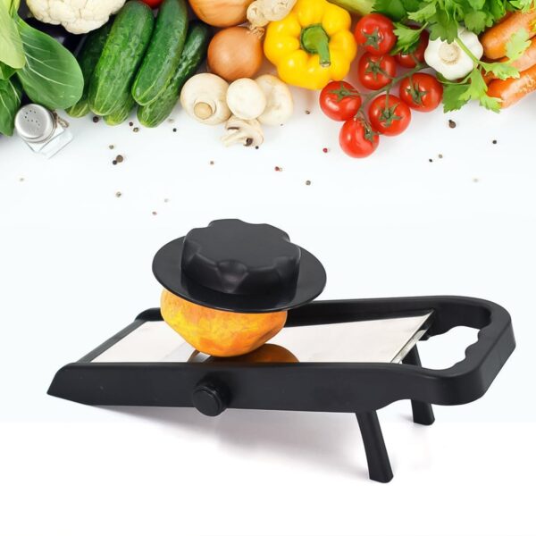 Adjustable Slicer, Stainless Steel and Plastic Premium Multipurpose Potato / Onion Slicer and Grater (1 Pc) - Image 6