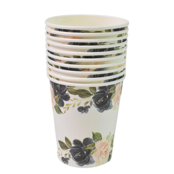 Disposable Paper Cups, Disposable Tea, Coffee Cups (10 Pcs Set / Mix Color & Design) - Image 5