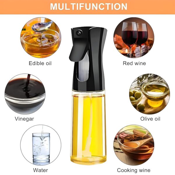 Plastic Oil Spray Bottle - Versatile Kitchen Gadgets (250 ML Approx) - Image 4