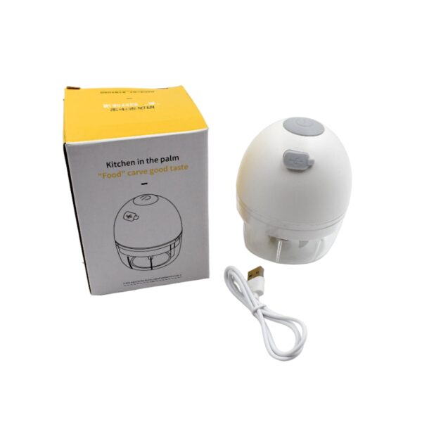 Chopper for Kitchen Electric, Rechargeable Garlic Chopper, Cordless Mini Food Processor, Portable Food Chopper with Detachable Stainless Steel Blade for Garlic, Ginger, Onion, Meat (200ML) - Image 4