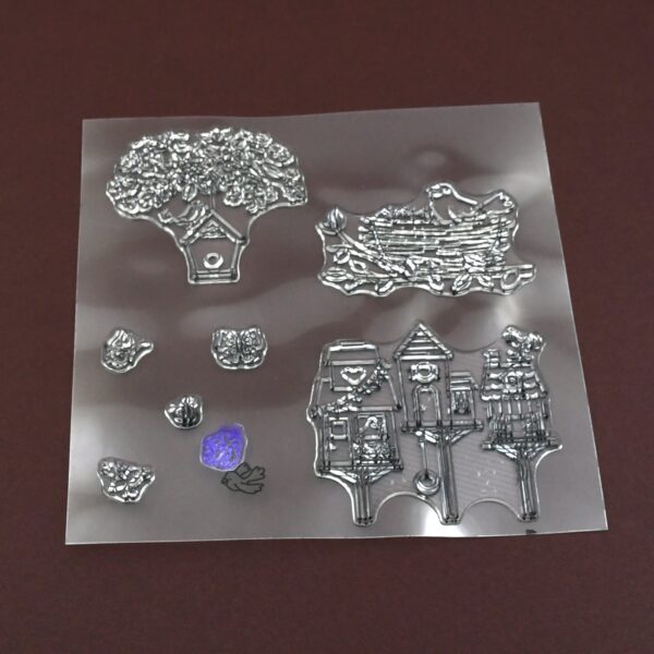 Reusable Transparent Rubber Stamp for Paper Crafts (Mix Design / 1 Sheet) - Image 11