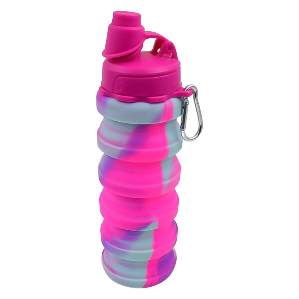 Silicone Foldable Water Bottle (1 Pc / 24 cm Foldable / 500 ML) - Image 5