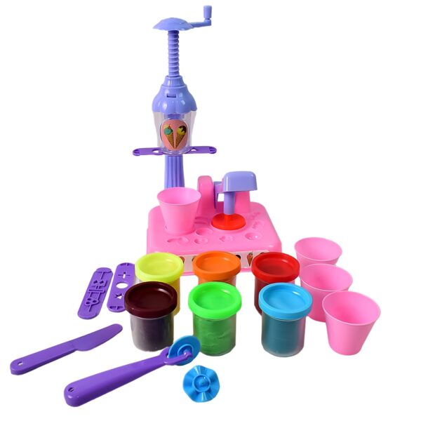 Scoop and Play Set, Color Dough for Kids Play Toys, Ice Cream Maker Machine (36 Pcs Set) - Image 5