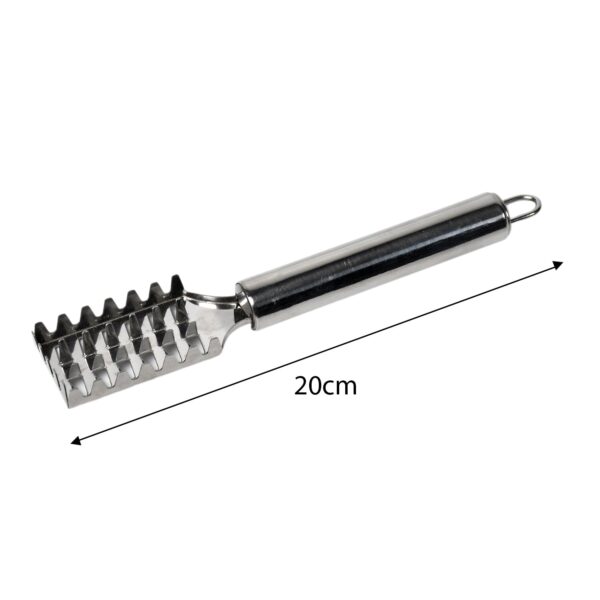 Fish Scale Remover Scraper Stainless Steel Fish Cutting Tools Sawtooth Easily Remove Fish Scales-Cleaning Brush Scraper Kitchen Tool- - Image 7