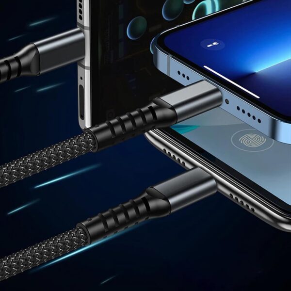 3-in-1 Super Fast Charging Cable 100w, Multifunctional Convenient Super Fast Charging Cable Nylon Braided Cord, 3-in-1 Silicone Zinc Alloy 3 Head Charging Cable - Image 7
