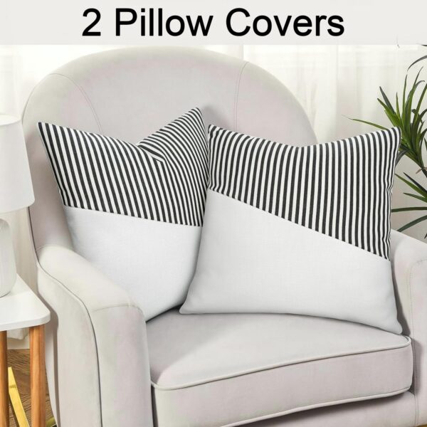 Decorative Pillow Covers Cushion Cases Soft Cotton (26 × 26 Inch / 1 Pair / 2 Pc) - Image 3