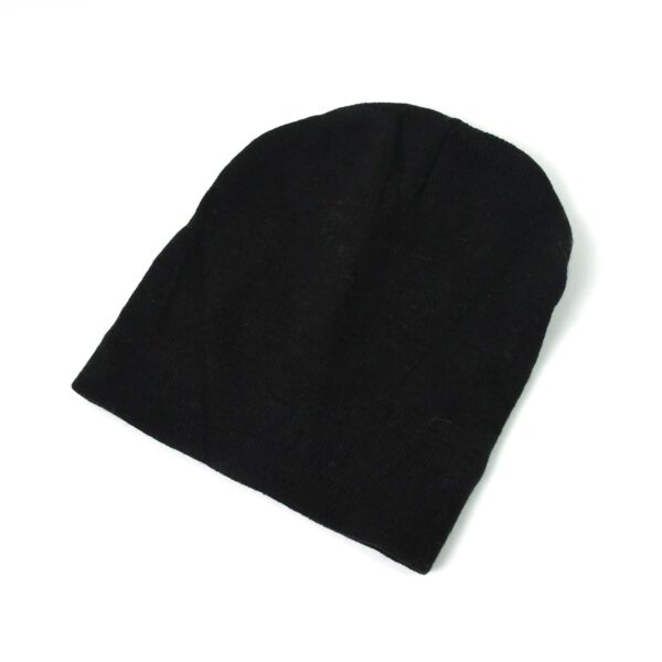 Cap for Winter Woolen Knitted Black Inside Fur Caps (1 Pc / Mix Design & Color) - Image 5