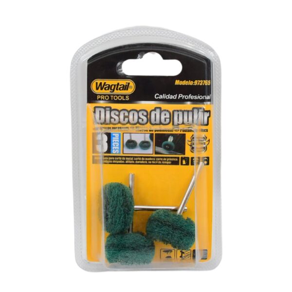 Abrasive Buffing Polishing Wheel Set (3 Pcs) - Image 5