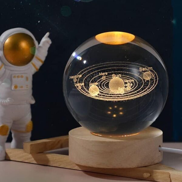 3D Astronomy Night Lamp Crystal Ball lamps With Base (1 Pc) - Image 7