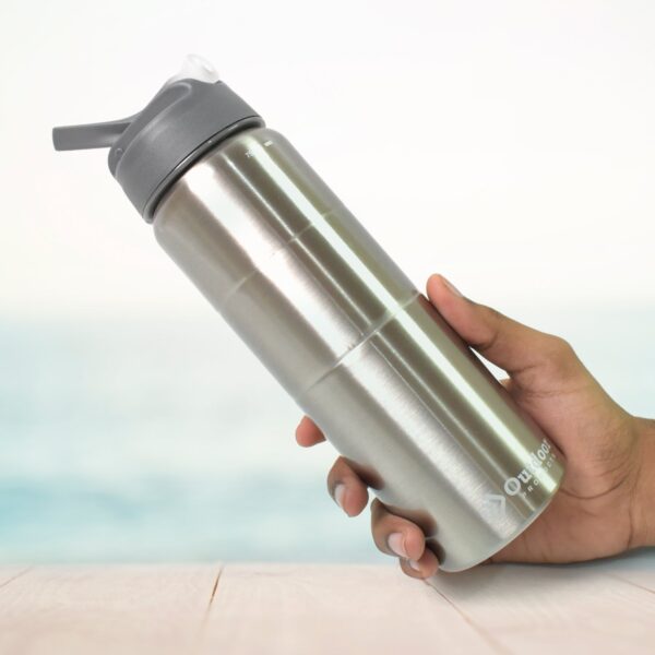 Steel Water Bottle | Fridge Water Bottle with straw (750ML) - Image 6
