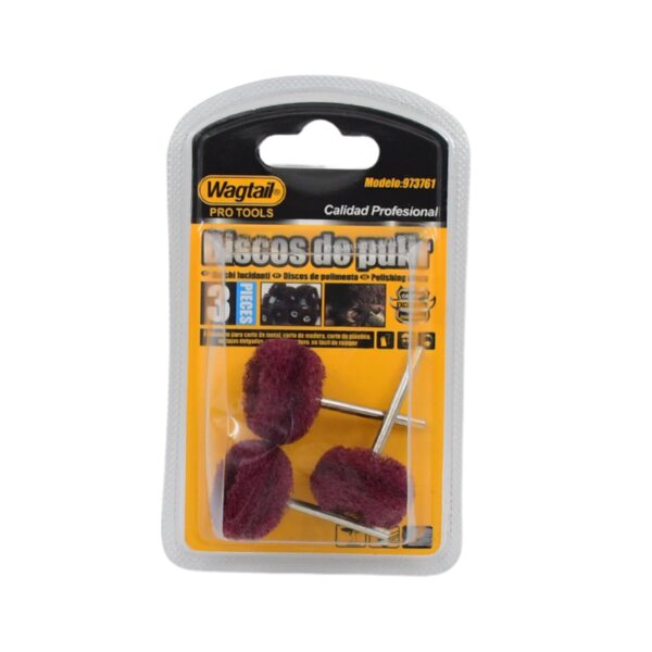 Abrasive Buffing Polishing Wheel Set (3 Pcs) - Image 5