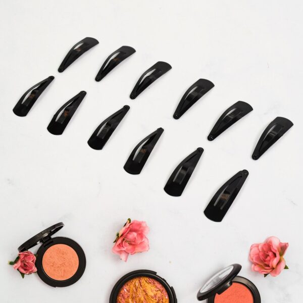 Metal Tik Tak Hair Clips (12 Pcs Set) - Image 4