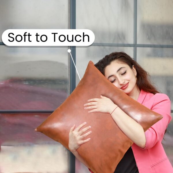 Pillow Covers, Couch Pillows Cover, Soft Decorative Pillow Covers, Pillowcase for Bed Sofa Chair Bedroom Home Farmhouse Decor Living Room Home Decor (38 × 40 CM) - Image 6