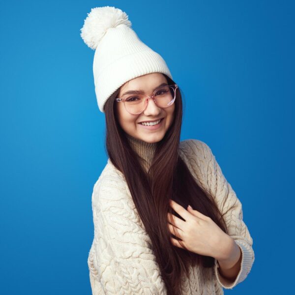 Big Soft Winter Cap, Woolen Inside Fur Beanie Cap (1 Pc / Mix Design & Color) - Image 6