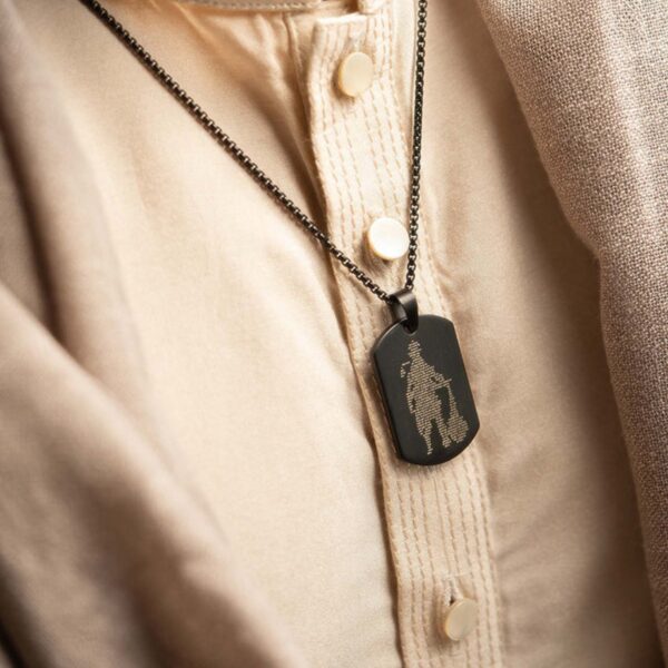 Hanuman Chalisa Necklace Original - Black - Image 2