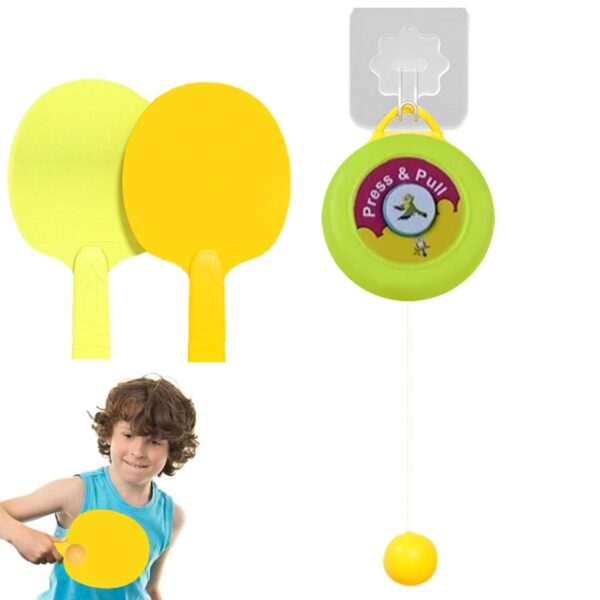 Portable Indoor Hanging Table Tennis with Three Ball, Table Tennis Self Training Set - Image 4
