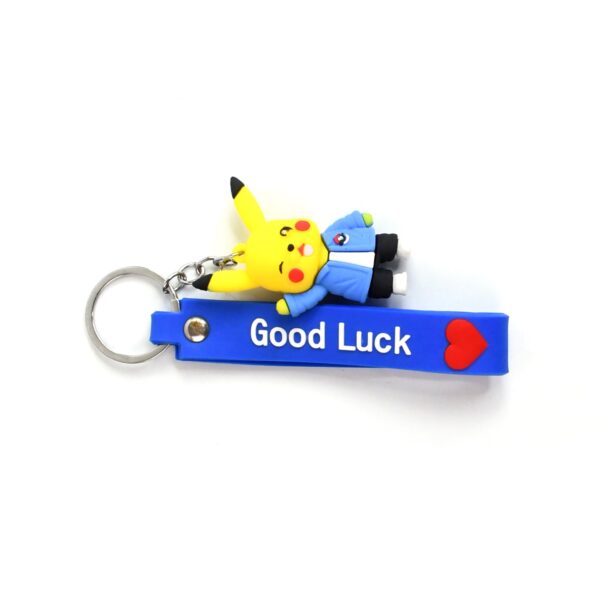 Cute Silicone 3D Key Chain with Metal Hook & Strap (Pack of 1) - Image 5