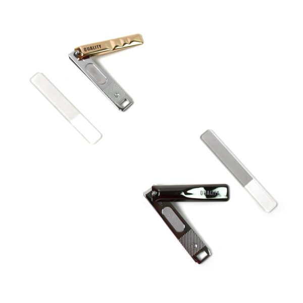 Cute Nail Clipper with Nail Catcher, Nail File - Stainless Steel (1 Pc) - Image 8