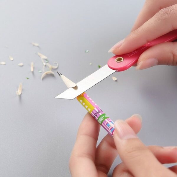 Multicolour Mini Paper Cutter Knife Pencil Knife (Pack of 12) - Image 7