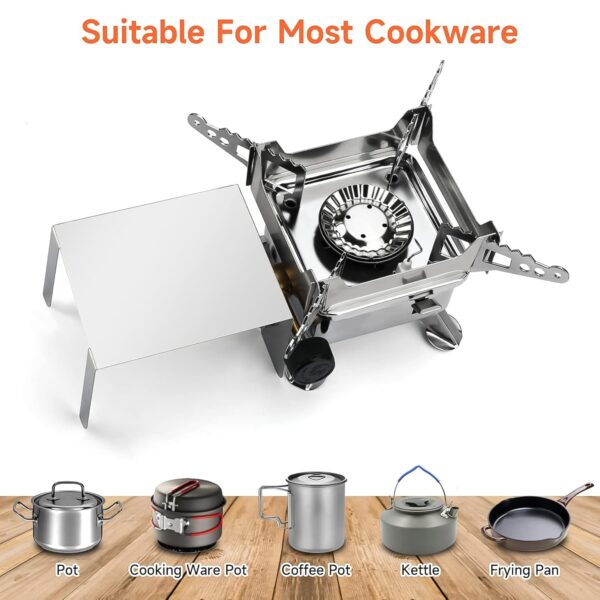Mini Portable Square Camping Stove (1 Pc) - Image 5