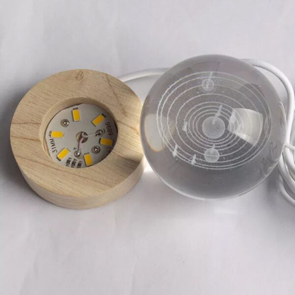 3D Astronomy Night Lamp Crystal Ball lamps With Base (1 Pc) - Image 3