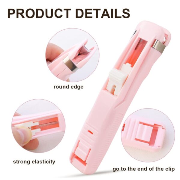 Portable Paper Clamp With 8 Pcs Clip Dispenser Handheld Paper Fast Clam (1 Set) - Image 6