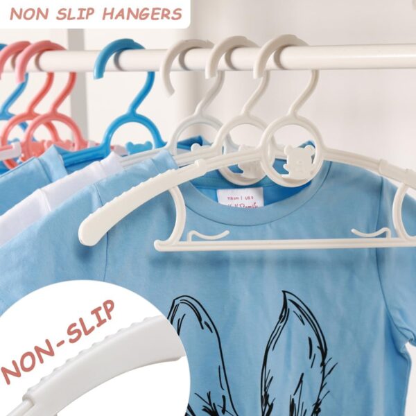 Large Dress Hanger Plastic Adjustable Cloth Hanger (5 pcs Set) - Image 4