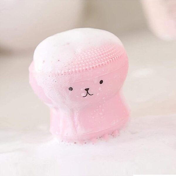 Cute Octopus Shape Silicone Face Scrubber Massager (1 Pc) - Image 3