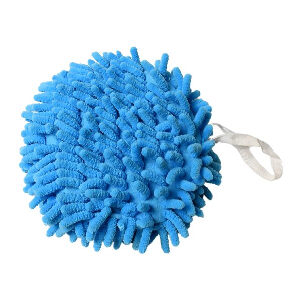 Hand Towels for Bathroom, Kitchen Hand Towel Hand Dry Towels Absorbent Soft Hanging Hand Bath Towels Microfiber Plush Chenille Hand Towel Ball Machine Washable Bathroom with Loop (1 Pc) - Image 4