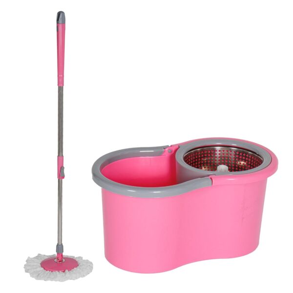 Easy Cleaning Mop with Bucket, for Floor Cleaning, 360° Spin Floor Cleaning (1 Set / Mix Color) - Image 5