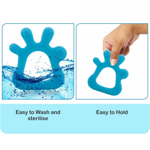Silicone Baby Teether Pack of 1 (Mix Design & Color) - Image 8
