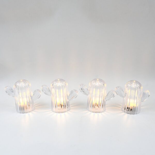 Cute Cactus LED Night Light (Cactus / 4 Pcs Set) - Image 5