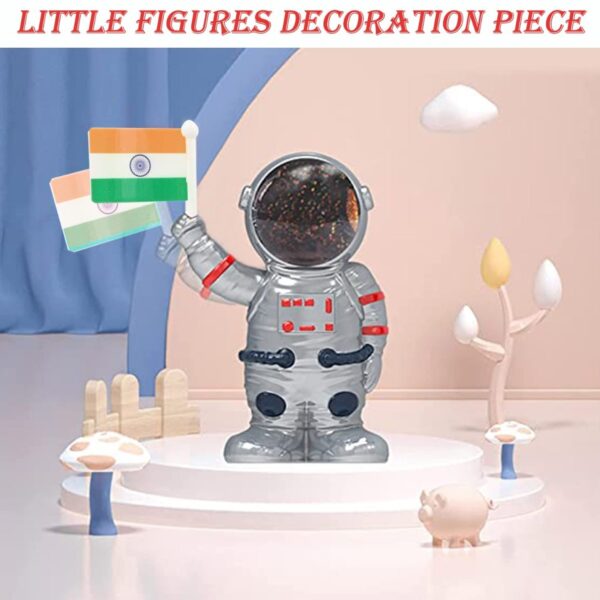 Solar Power Astronaut Ornament Moving Hand with Indian Flag (1 Pc) - Image 7