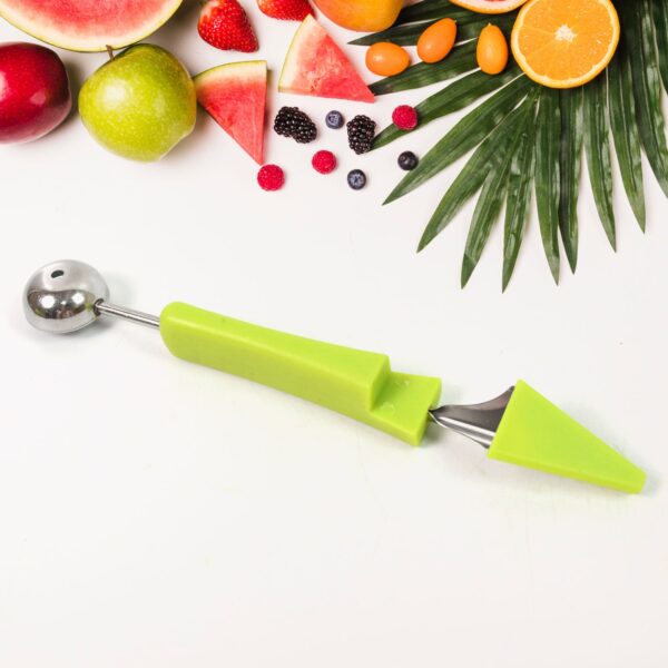 Professional 3 in 1 Stainless Steel Watermelon Cutter Fruit Carving Tools Set (1 Set) - Image 3