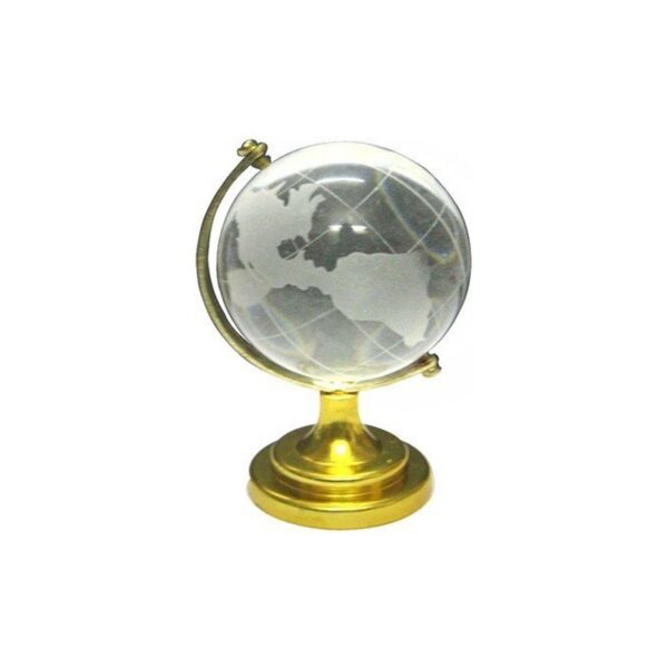 Crystal Globe / World Map 50 mm with Golden Stand (1 Pc) - Image 5