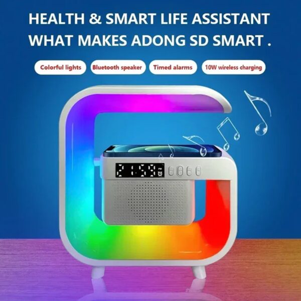 Multi-function Wireless Speaker Audio Desk Lamp Wireless Charger (1 Pc) - Image 6