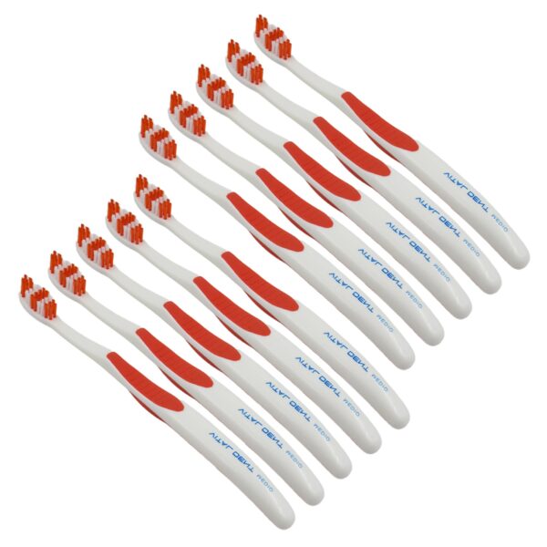 Soft Toothbrush With Plastic Round Box for Men and Women, Kids, Adults Plastic Toothbrush (10 pcs Set) - Image 5