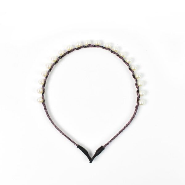 Hairband Pearls Fancy Party Hairband  (1 Pc / Mix Design) - Image 5