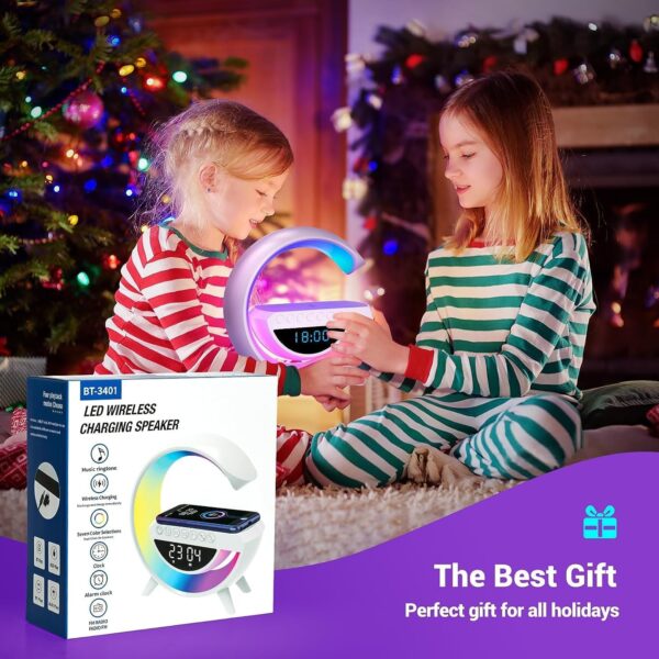G Lamp Speaker - 3-in-1 Bluetooth Speaker with Fast Wireless Charging (1 Pc) - Image 8