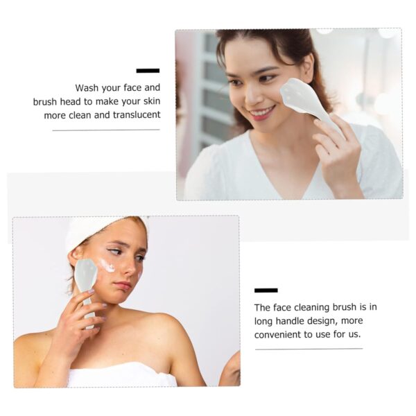 Silicone Face Scrubber Exfoliating Brush, Manual Handheld Facial Cleansing Brush (1 Pc) - Image 3