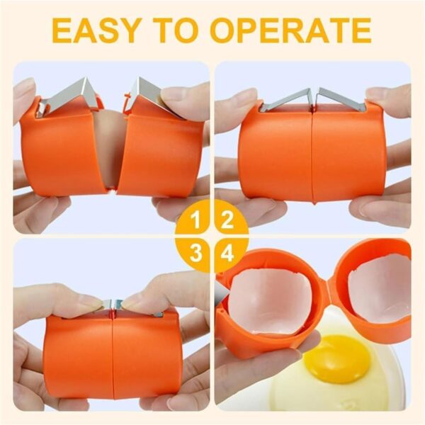 Egg Shell Opener Egg Cracker Tool for Raw Eggs Handheld (1 Pc) - Image 7