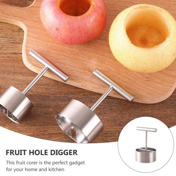 Corer Pear Core Separator Vegetable Core Remover Seeder Cutter Pitter Fruit Hole Remover Coring Tool (1 Pc) - Image 5