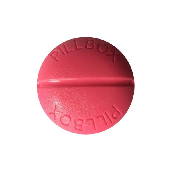 Portable Round Shape 4 Compartments Pill Box (1 Pc) - Image 4
