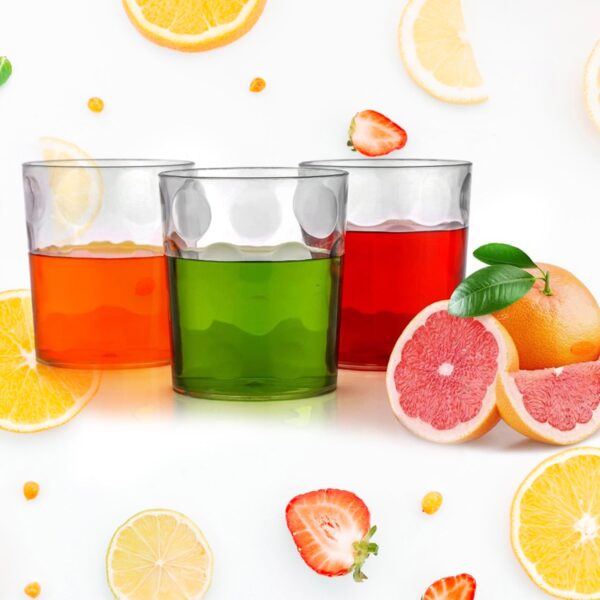 Magic Glass Clear Glass Bubble Water Juice Glasses (6 Pcs Set) - Image 3