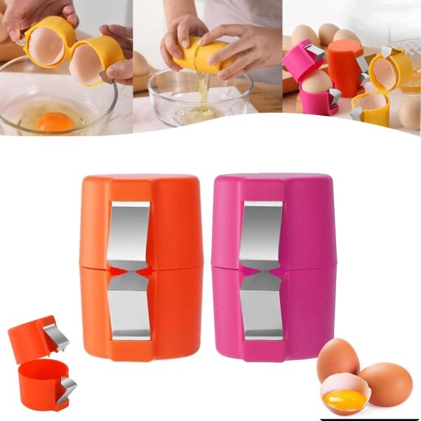 Egg Shell Opener Egg Cracker Tool for Raw Eggs Handheld (1 Pc) - Image 8